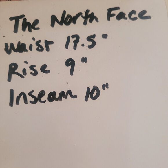 The North Face Nylon 10" Shorts Women's Size 12 Tall Green Roll Tab Cuff Hiking - Picture 11 of 12